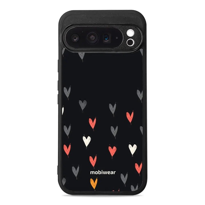 Husa telefon Mobiwear Glossy, Google Pixel 9 Pro XL, rezistenta la socuri si zgarieturi, neagra