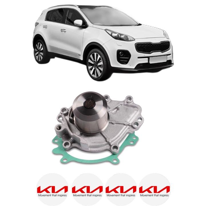 Pompa apa KIA SPORTAGE IV VAN (QL, QLE) 1.6 CRDI Eco-Dynamics+ din 2019 KW 100 CP 136 CMC 1598, Auto, HEPU, 4x Stikere auto cu KIA