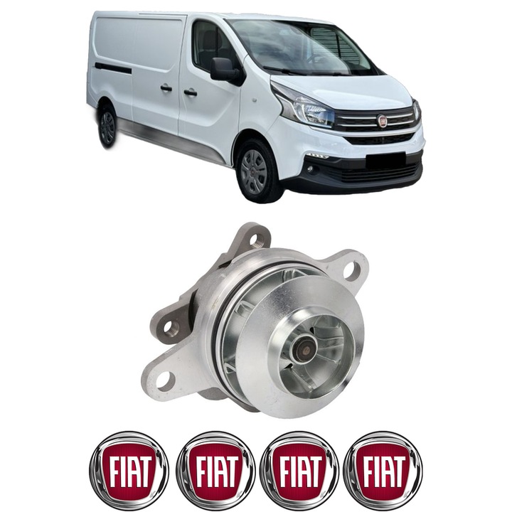 Pompa apa FIAT TALENTO Van (296_) 2.0 EcoJet din 2019 KW 125 CP 170 CMC 1997, Auto, HEPU, 4x Stikere auto cu FIAT