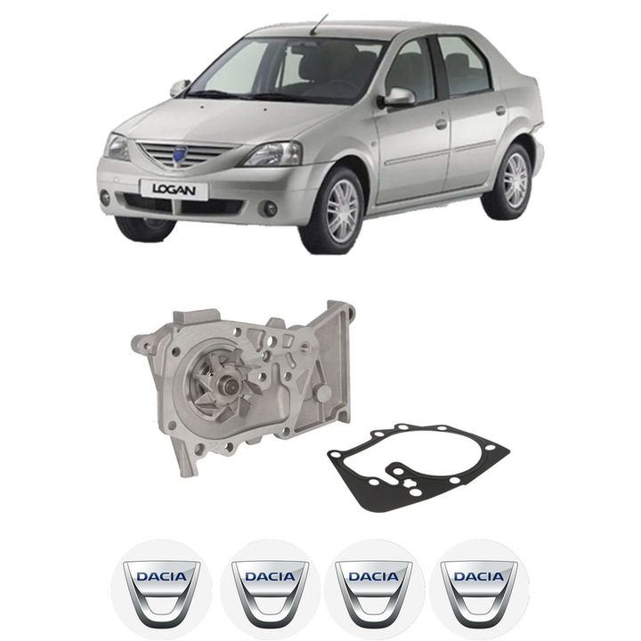 Pompa apa DACIA LOGAN (LS_) 1.6 MPI 85 din 2010 KW 62 CP 84 CMC 1598, Auto, HEPU, 4x Stikere auto cu DACIA