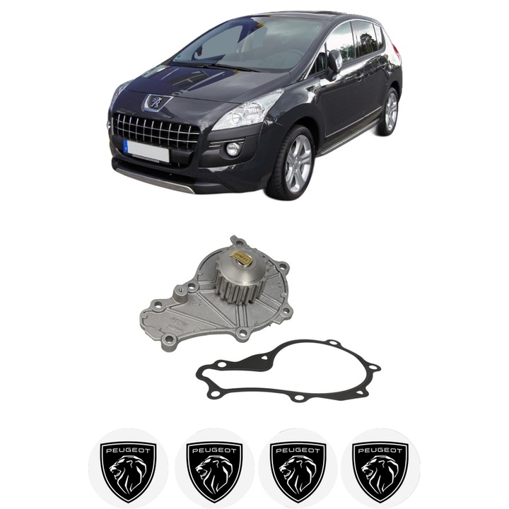 Pompa apa PEUGEOT 3008 I MPV (0U_) 1.6 HDi din 2009-2016 KW 82 CP 112 CMC 1560, Auto, HEPU, 4x Stikere auto cu PEUGEOT