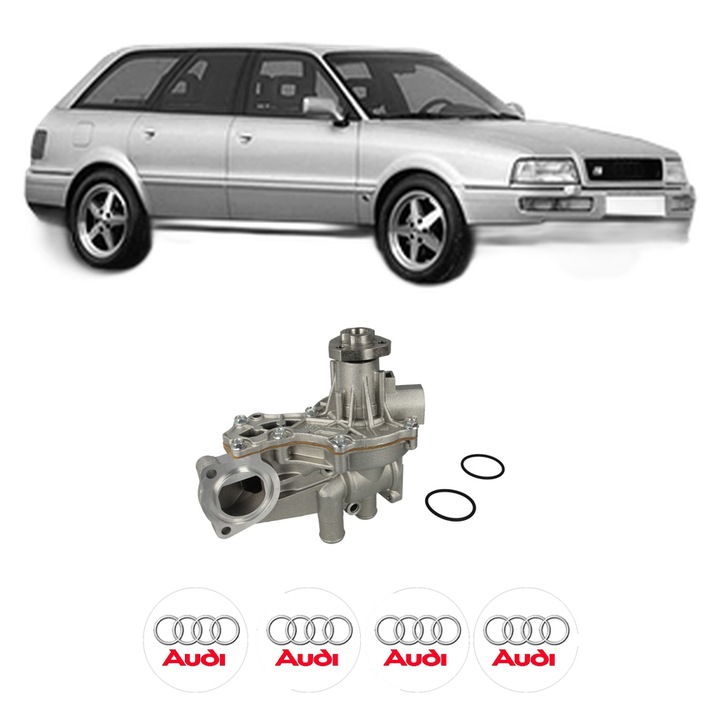 Pompa apa AUDI 80 B4 Avant (8C5) 2.0 din 1992-1996 KW 66 CP 90 CMC 1984, Auto, HEPU, 4x Stikere auto cu AUDI