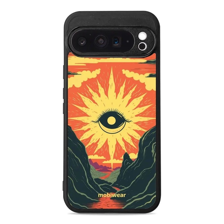 Husa telefon Mobiwear Glossy, Google Pixel 9 Pro XL, rezistenta la socuri si zgarieturi, multicolor