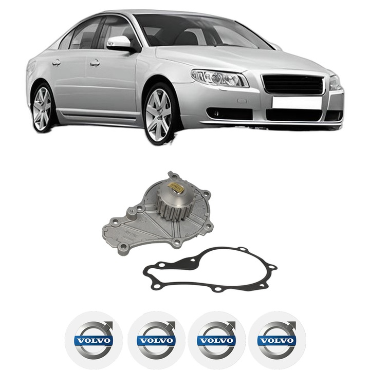 Pompa apa VOLVO S80 II (124) 1.6 D DRIVe din 2010-2011 KW 80 CP 109 CMC 1560, Auto, HEPU, 4x Stikere auto cu VOLVO