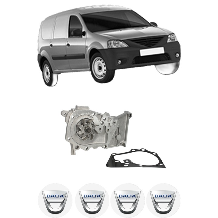 Pompa apa DACIA LOGAN EXPRESS (FS_) 1.6 MPI 85 din 2010 KW 62 CP 84 CMC 1598, Auto, HEPU, 4x Stikere auto cu DACIA