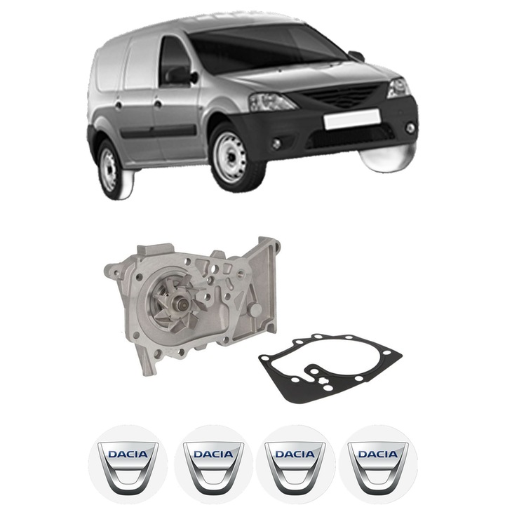 Pompa apa DACIA LOGAN EXPRESS (FS_) 1.6 MPI 85 din 2010 KW 62 CP 84 CMC 1598, Auto, HEPU, 4x Stikere auto cu DACIA