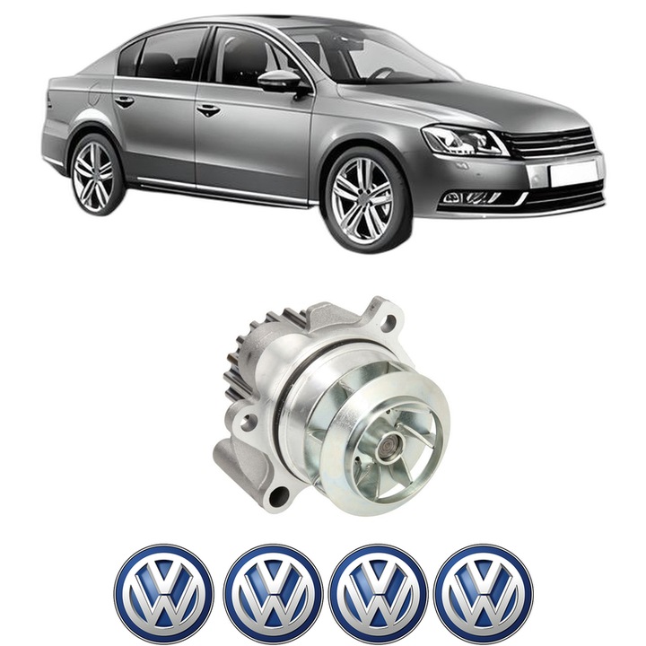 Pompa apa Volkswagen PASSAT B7 (362) 2.0 TDI 4motion din 2010-2013 KW 125 CP 170 CMC 1968, Auto, HEPU, 4x Stikere auto cu Volkswagen