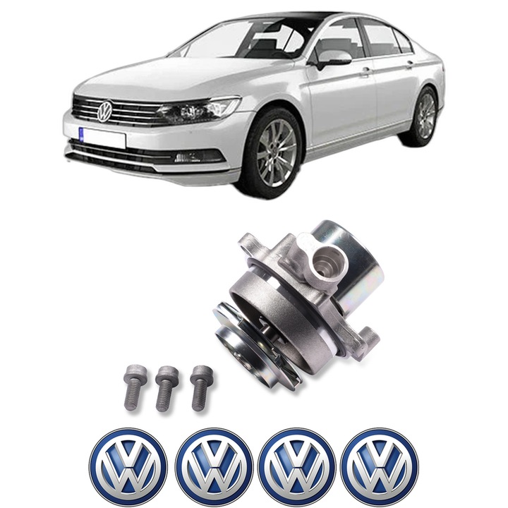 Pompa apa Volkswagen PASSAT B8 (3G2, CB2) 1.6 TDI din 2014-2020 KW 88 CP 120 CMC 1598, Auto, HEPU, 4x Stikere auto cu Volkswagen