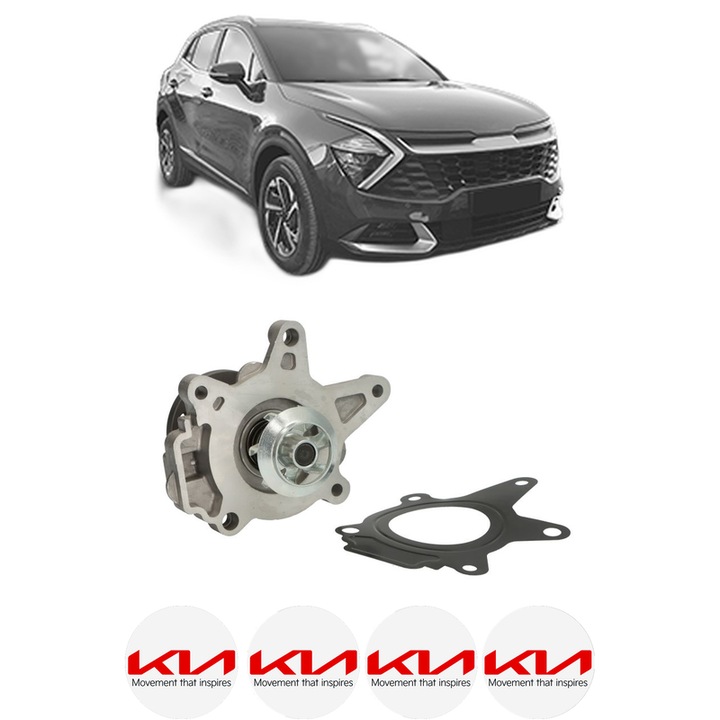Pompa apa KIA SPORTAGE V (NQ5) 1.6 T-GDI MHEV AWD din 2021 KW 132 CP 179 CMC 1598, Auto, HEPU, 4x Stikere auto cu KIA