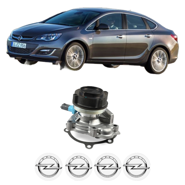 Pompa apa OPEL ASTRA J Saloon 1.7 CDTI din 2012-2015 KW 74 CP 101 CMC 1686, Auto, HEPU, 4x Stikere auto cu OPEL