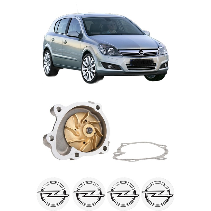 Pompa apa OPEL ASTRA H CLASSIC Hatchback (A04) 1.7 CDTI (L48) din 2009 KW 92 CP 125 CMC 1686, Auto, HEPU, 4x Stikere auto cu OPEL