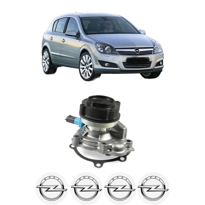 Pompa apa OPEL ASTRA H CLASSIC Hatchback (A04) 1.7 CDTI (L48) din 2009 KW 92 CP 125 CMC 1686, Auto, HEPU, 4x Stikere auto cu OPEL