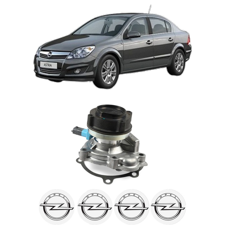 Pompa apa OPEL ASTRA H CLASSIC Saloon (A04) 1.7 CDTi (L69) din 2009 KW 81 CP 110 CMC 1686, Auto, HEPU, 4x Stikere auto cu OPEL