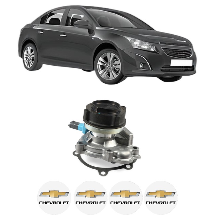Pompa apa CHEVROLET CRUZE (J300) 1.7 TD din 2013 KW 81 CP 110 CMC 1686, Auto, HEPU, 4x Stikere auto cu CHEVROLET