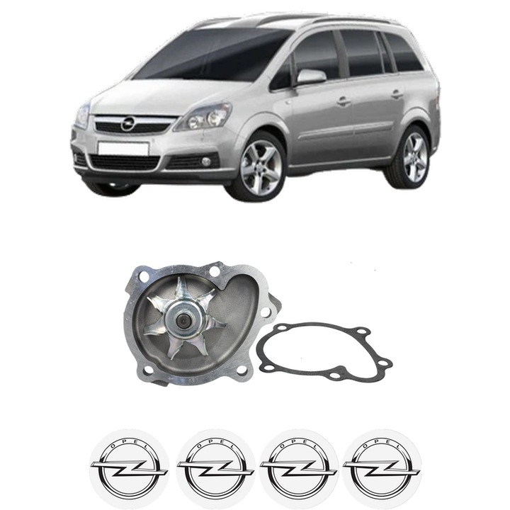 Pompa apa OPEL ZAFIRA / ZAFIRA FAMILY B (A05) 1.7 CDTI (M75) din 2007-2015 KW 92 CP 125 CMC 1686, Auto, HEPU, 4x Stikere auto cu OPEL