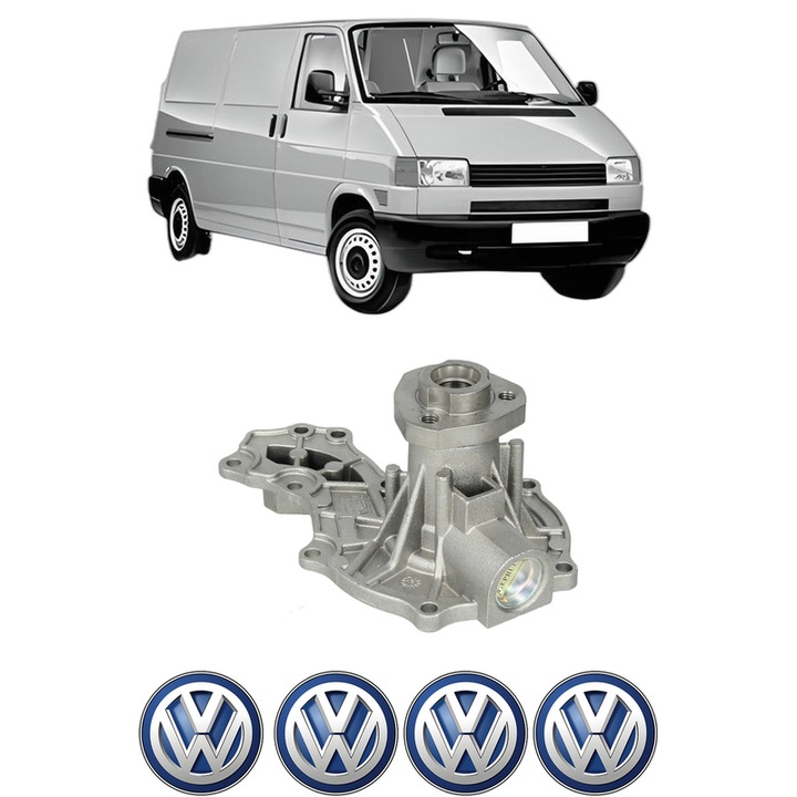 Pompa apa Volkswagen TRANSPORTER T4 Van (70A, 70H, 7DA, 7DH) 1.9 D din 1990-1995 KW 45 CP 61 CMC 1896, Auto, HEPU, 4x Stikere auto cu Volkswagen