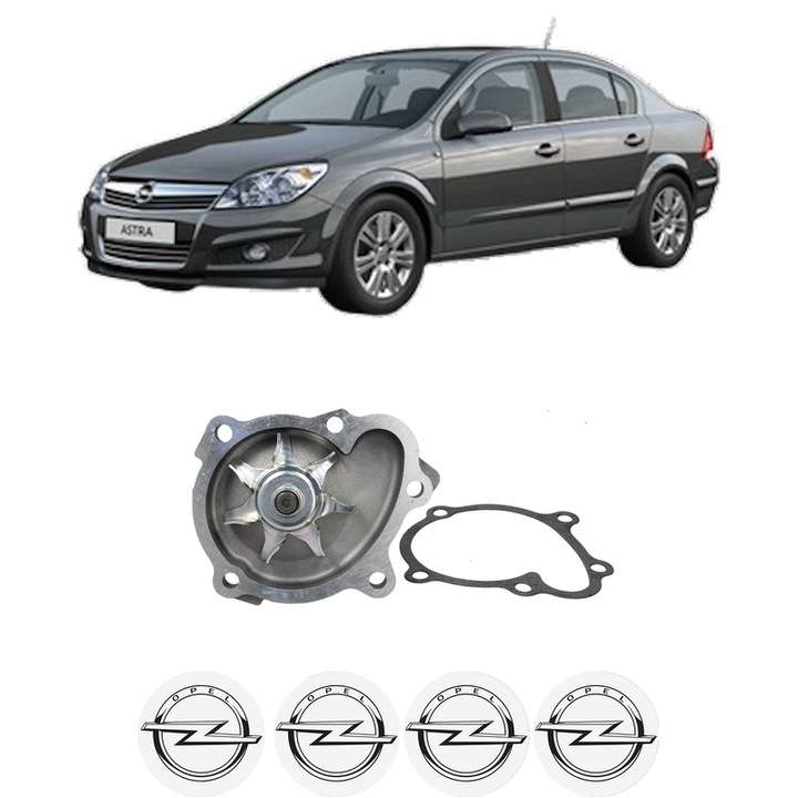 Pompa apa OPEL ASTRA H Saloon (A04) 1.7 CDTi (L69) din 2007-2014 KW 81 CP 110 CMC 1686, Auto, HEPU, 4x Stikere auto cu OPEL