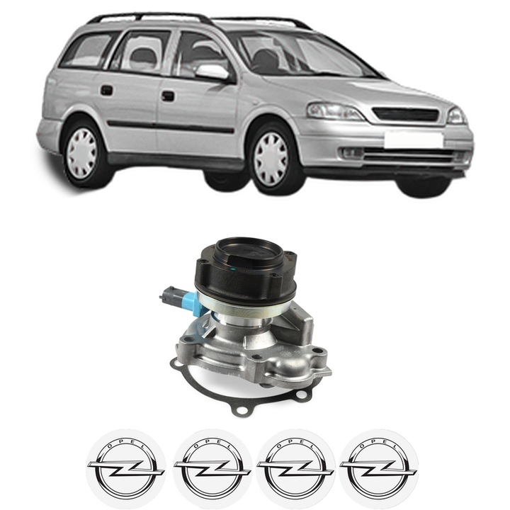 Pompa apa OPEL ASTRA G Estate (T98) 1.7 DTI 16V (F35) din 2000-2004 KW 55 CP 75 CMC 1686, Auto, HEPU, 4x Stikere auto cu OPEL