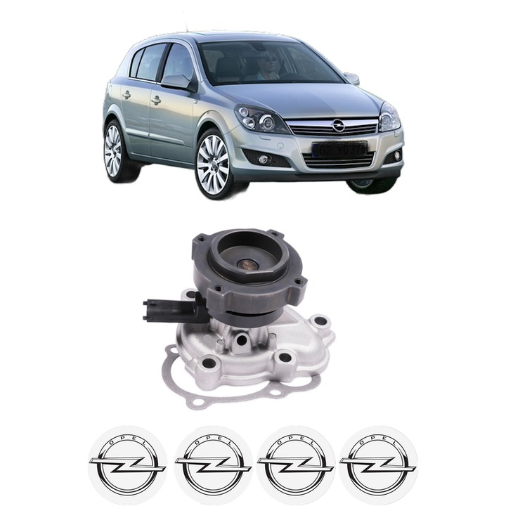 Pompa apa OPEL ASTRA H CLASSIC Hatchback (A04) 1.7 CDTI (L48) din 2009 KW 92 CP 125 CMC 1686, Auto, HEPU, 4x Stikere auto cu OPEL