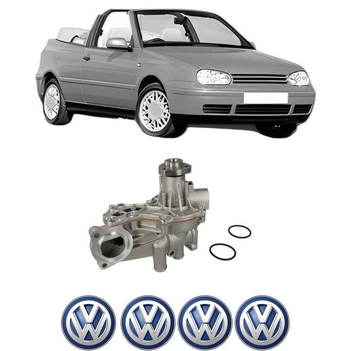 Pompa apa Volkswagen GOLF IV Cabriolet (1E7) 1.9 TDI din 1998-2002 KW 66 CP 90 CMC 1896, Auto, HEPU, 4x Stikere auto cu Volkswagen