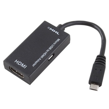 Adaptor HOPE R, MHL (tata) - HDMI (mama), micro USB-B Adaptor HOPE R, MHL (tata) - HDMI (mama), micro USB-B