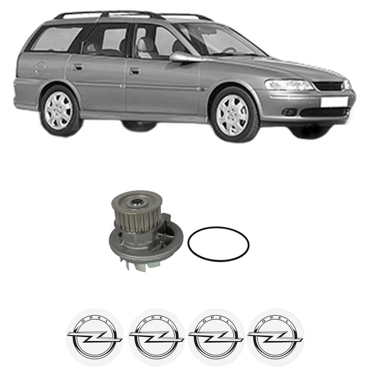 Pompa apa OPEL VECTRA B Estate (J96) 2.2 i 16V (F35) din 2000-2002 KW 102 CP 139 CMC 2198, Auto, HEPU, 4x Stikere auto cu OPEL