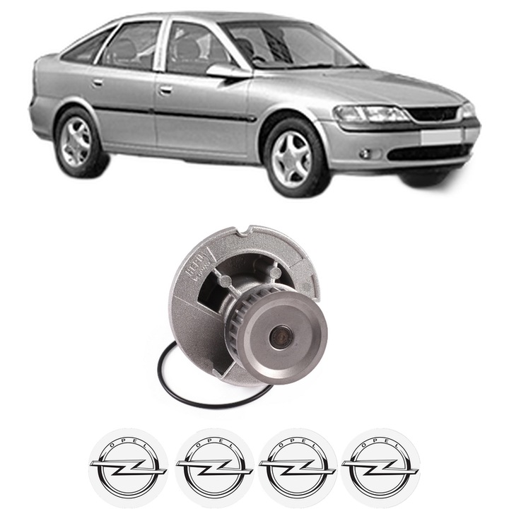 Pompa apa OPEL VECTRA B Hatchback (J96) 1.8 i 16V (F68) din 1995-2000 KW 85 CP 116 CMC 1796, Auto, HEPU, 4x Stikere auto cu OPEL