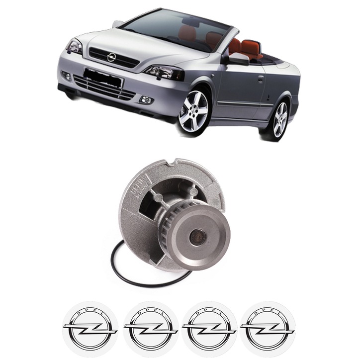 Pompa apa OPEL ASTRA G Convertible (T98) 1.8 16V (F67) din 2001-2005 KW 92 CP 125 CMC 1796, Auto, HEPU, 4x Stikere auto cu OPEL