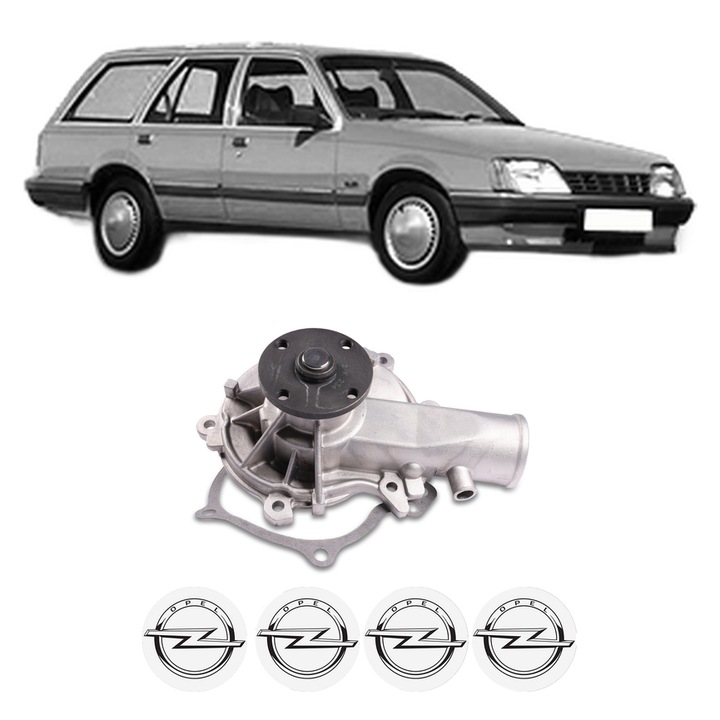 Pompa apa OPEL REKORD E Estate (61_, 66_, 67_) 2.0 din 1977-1982 KW 66 CP 90 CMC 1979, Auto, HEPU, 4x Stikere auto cu OPEL