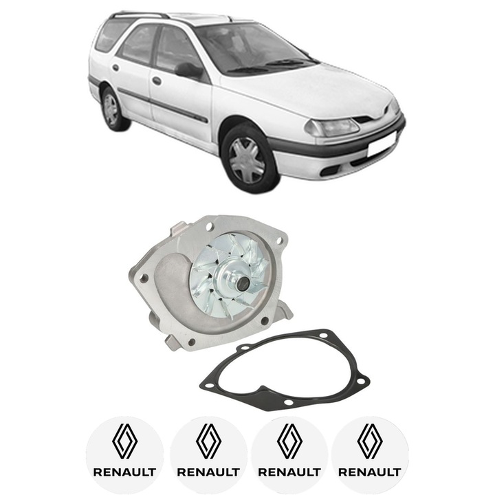 Pompa apa RENAULT LAGUNA I Grandtour (K56_) 1.9 dCi (K56W) din 1999-2001 KW 79 CP 107 CMC 1870, Auto, HEPU, 4x Stikere auto cu RENAULT