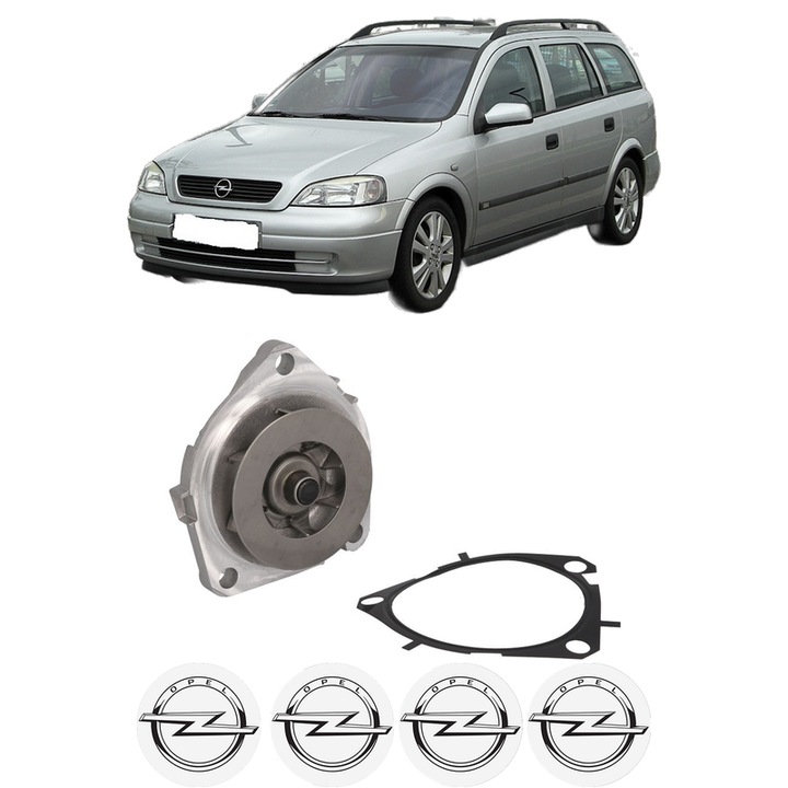 Pompa apa OPEL ASTRA H Estate Van (L70) 1.9 CDTI 16V (L70) din 2004-2010 KW 88 CP 120 CMC 1910, Auto, HEPU, 4x Stikere auto cu OPEL