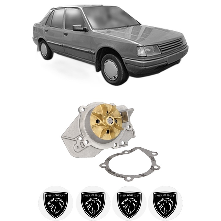 Pompa apa PEUGEOT 309 Hatchback Van (10S, 3S) 1.9 D din 1985-1993 KW 47 CP 64 CMC 1905, Auto, HEPU, 4x Stikere auto cu PEUGEOT