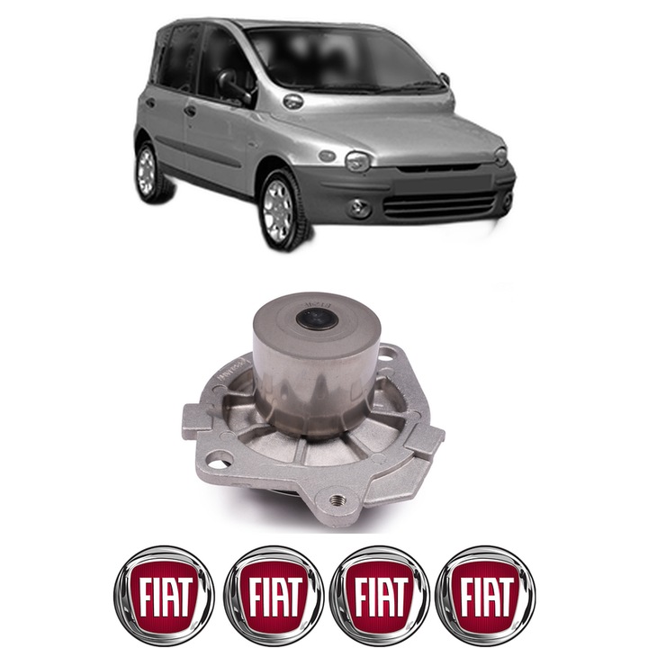 Pompa apa FIAT MULTIPLA VAN (186_) 1.9 JTD (186AXB1A) din 1999-2000 KW 77 CP 105 CMC 1910, Auto, HEPU, 4x Stikere auto cu FIAT