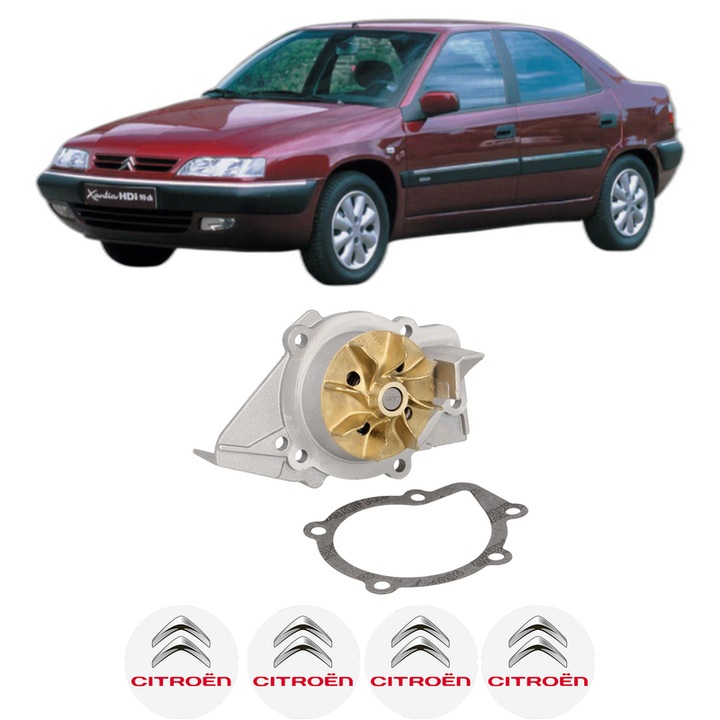 Pompa apa CITROEN XANTIA (X1_, X2_) 2.0 i din 1993-2003 KW 89 CP 121 CMC 1998, Auto, HEPU, 4x Stikere auto cu CITROEN