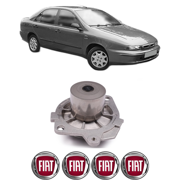 Pompa apa FIAT MAREA (185_) 1.9 JTD 110 (185AXT1A) din 2000-2002 KW 81 CP 110 CMC 1910, Auto, HEPU, 4x Stikere auto cu FIAT