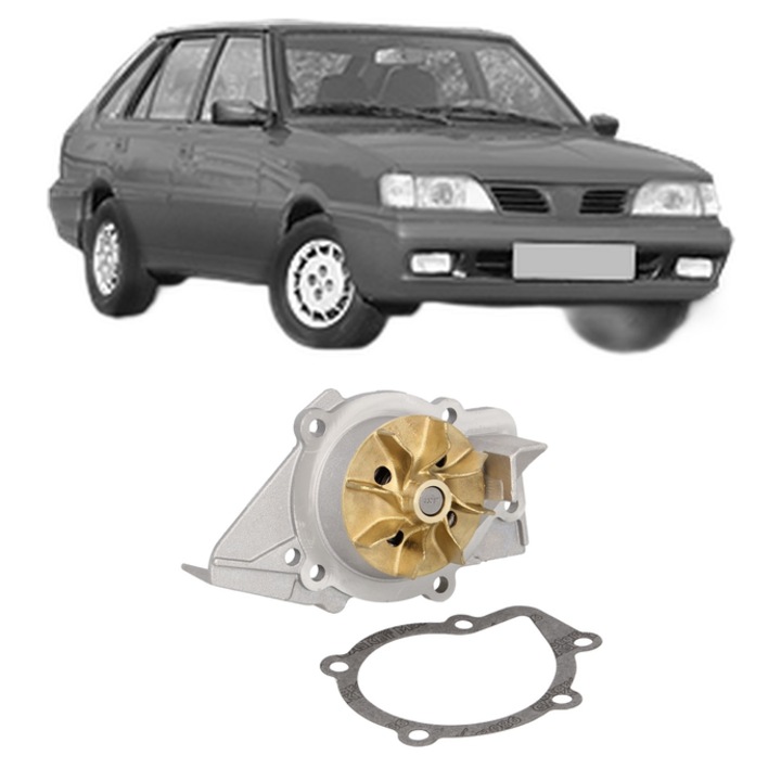 Pompa apa FSO POLONEZ III 1.9 D din 1992-2002 KW 51 CP 69 CMC 1905, Auto, HEPU, 4x Stikere auto cu FSO