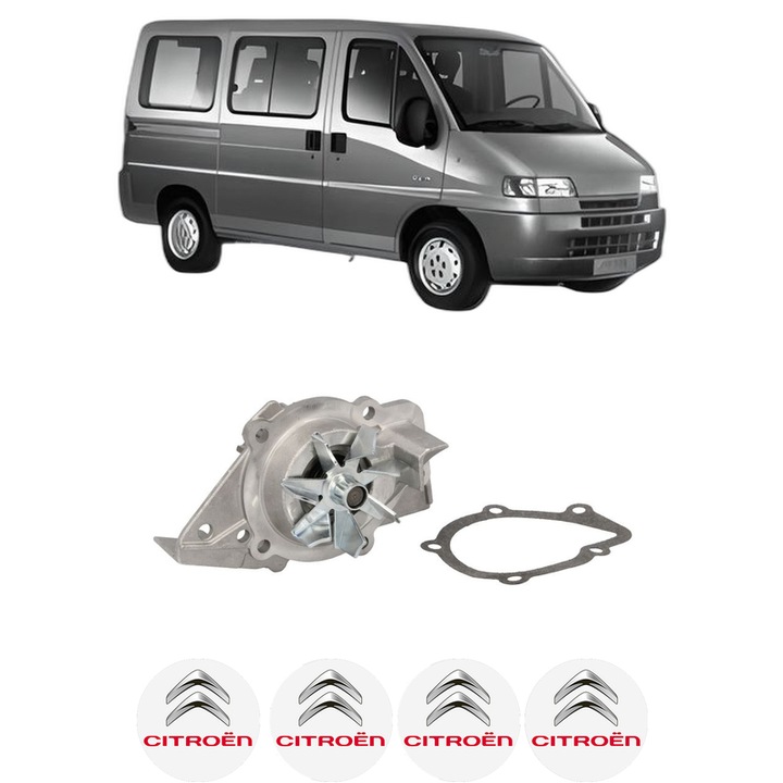 Pompa apa CITROEN JUMPER I Bus (230P) 1.9 TD din 1994-2002 KW 66 CP 90 CMC 1905, Auto, HEPU, 4x Stikere auto cu CITROEN