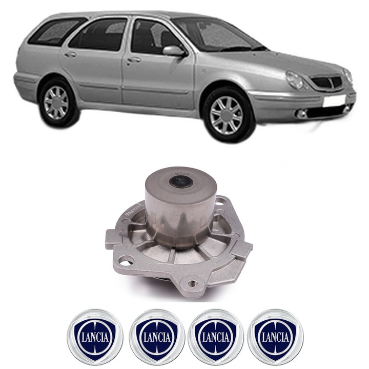 Pompa apa LANCIA LYBRA SW (839_) 1.9 JTD (839.BXI1A, 839.BXN1A, 839.CXL1A) din 2001-2005 KW 85 CP 116 CMC 1910, Auto, HEPU, 4x Stikere auto cu LANCIA