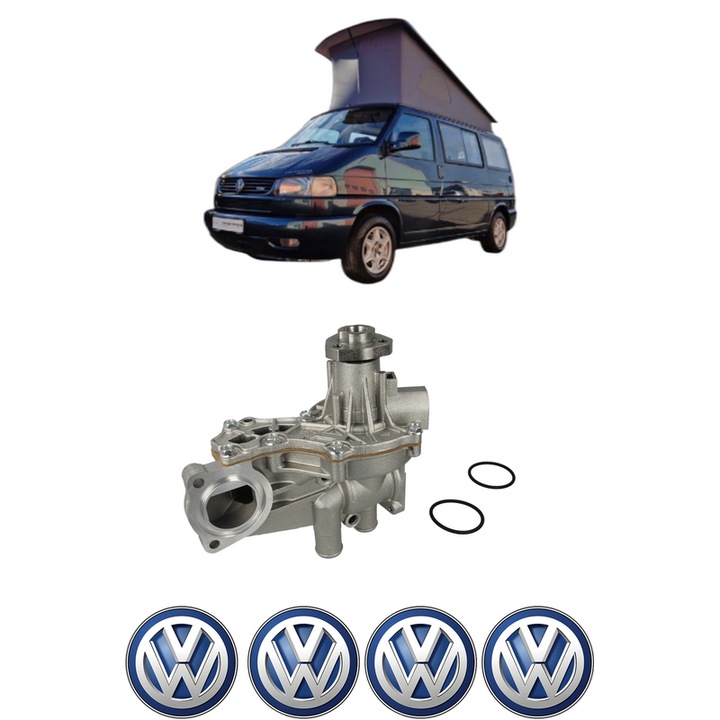 Pompa apa Volkswagen CALIFORNIA T4 Camper (7DJ, 7DK, 70J) 1.9 TD din 1994-2002 KW 50 CP 68 CMC 1896, Auto, HEPU, 4x Stikere auto cu Volkswagen
