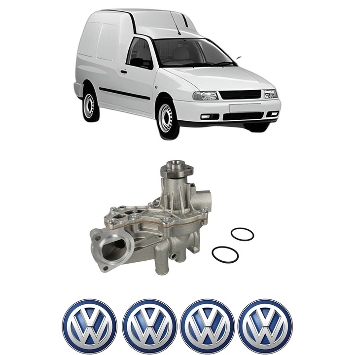 Pompa apa Volkswagen CADDY II Box Body/MPV (9K9A) 1.9 SDI din 1995-2004 KW 47 CP 64 CMC 1896, Auto, HEPU, 4x Stikere auto cu Volkswagen