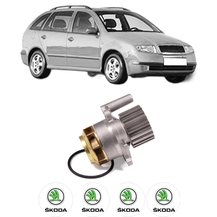 Pompa apa SKODA FABIA I Combi (6Y5) 1.9 SDI din 2000-2007 KW 47 CP 64 CMC 1896, Auto, HEPU, 4x Stikere auto cu SKODA