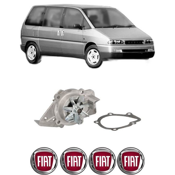 Pompa apa FIAT ULYSSE (220_) 1.9 TD (220AH5) din 1995-2002 KW 66 CP 90 CMC 1905, Auto, HEPU, 4x Stikere auto cu FIAT