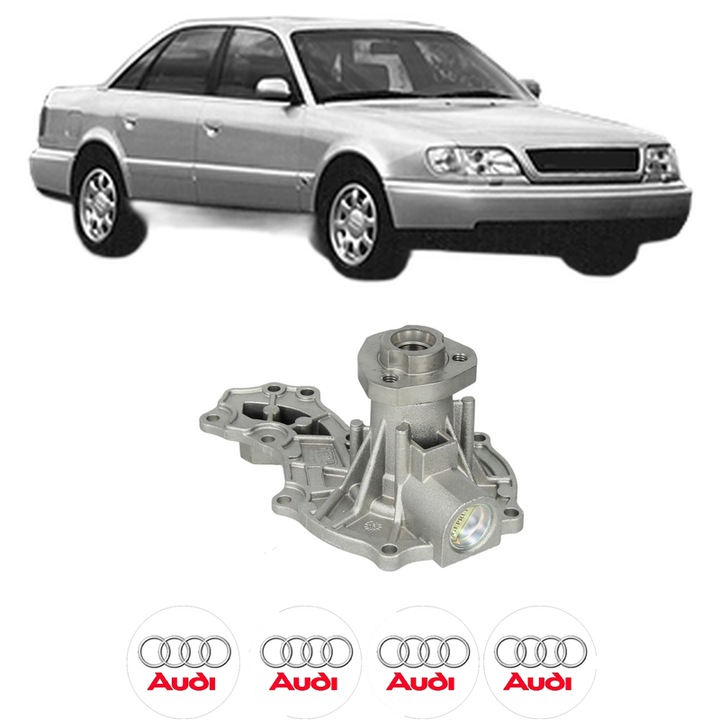 Pompa apa AUDI A6 C4 (4A2) 2.0 16V din 1994-1997 KW 103 CP 140 CMC 1984, Auto, HEPU, 4x Stikere auto cu AUDI
