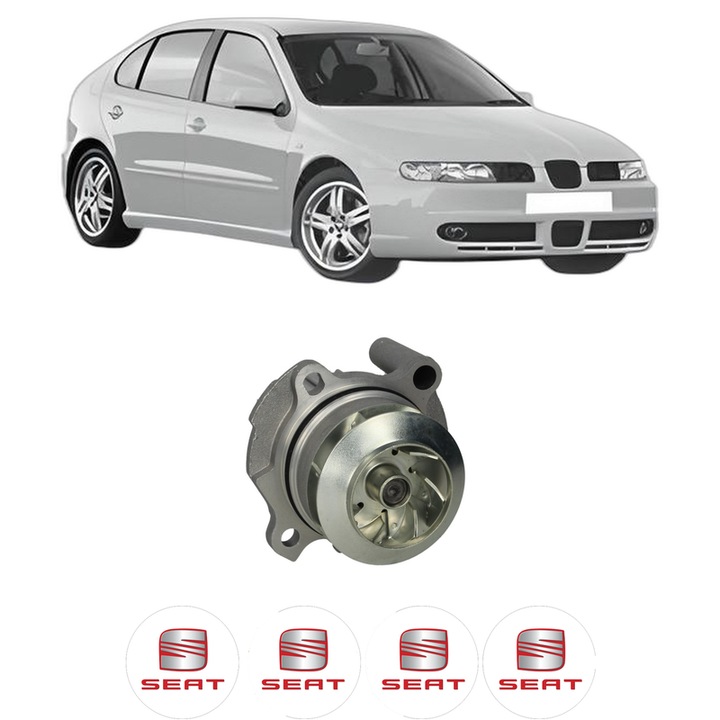 Pompa apa SEAT LEON (1M1) 1.9 TDI din 1999-2006 KW 81 CP 110 CMC 1896, Auto, HEPU, 4x Stikere auto cu SEAT