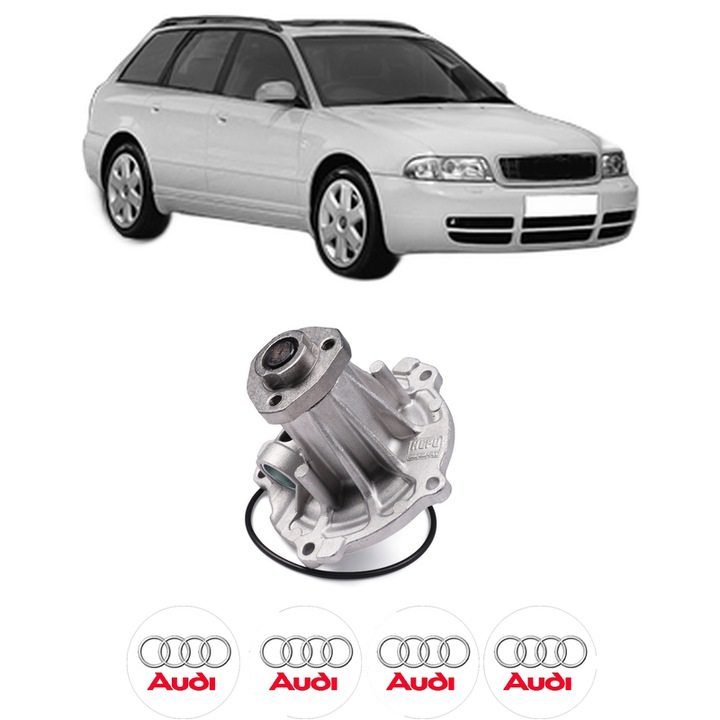 Pompa apa AUDI A4 B5 Avant (8D5) 1.9 TDI quattro din 1996-2001 KW 81 CP 110 CMC 1896, Auto, HEPU, 4x Stikere auto cu AUDI