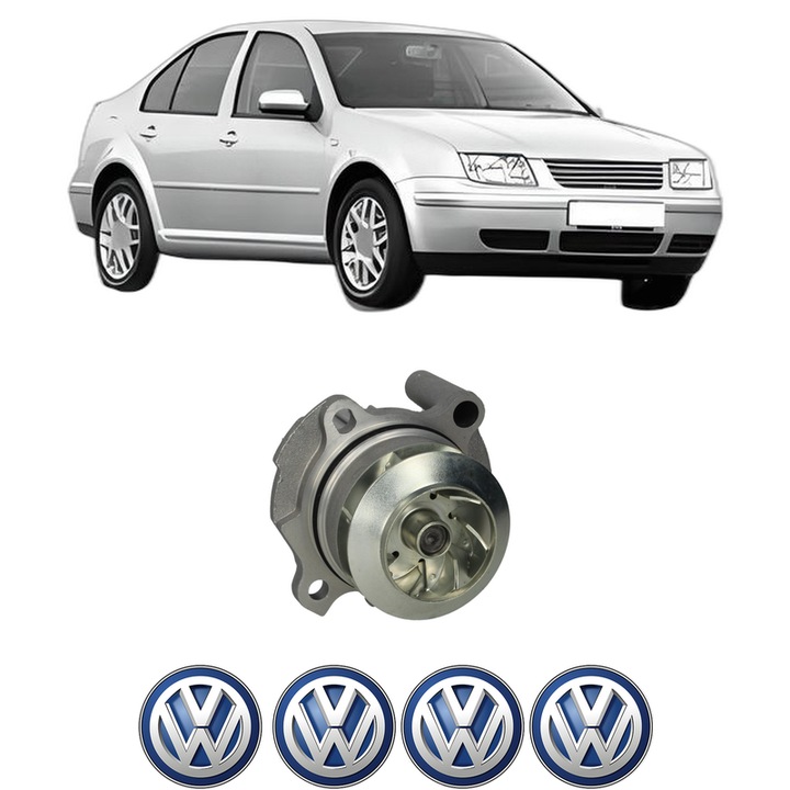 Pompa apa Volkswagen BORA I (1J2) 1.9 TDI din 1998-2005 KW 66 CP 90 CMC 1896, Auto, HEPU, 4x Stikere auto cu Volkswagen
