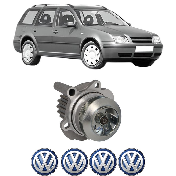 Pompa apa Volkswagen BORA Variant (1J6) 1.9 TDI din 2000-2005 KW 74 CP 101 CMC 1896, Auto, HEPU, 4x Stikere auto cu Volkswagen