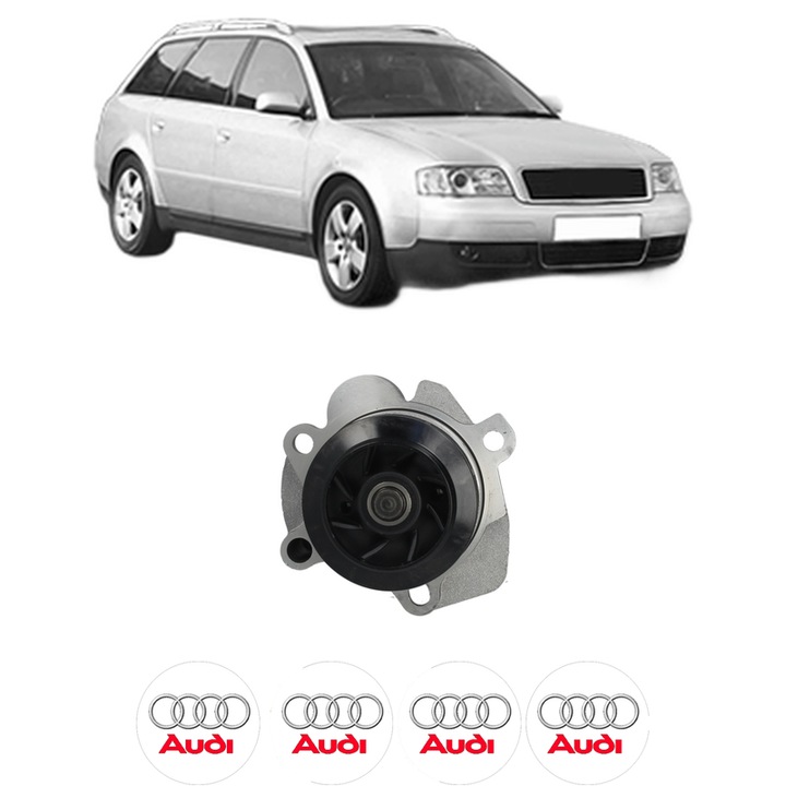 Pompa apa AUDI A6 C5 Avant (4B5, 4B6) 1.9 TDI din 2001-2005 KW 96 CP 130 CMC 1896, Auto, HEPU, 4x Stikere auto cu AUDI