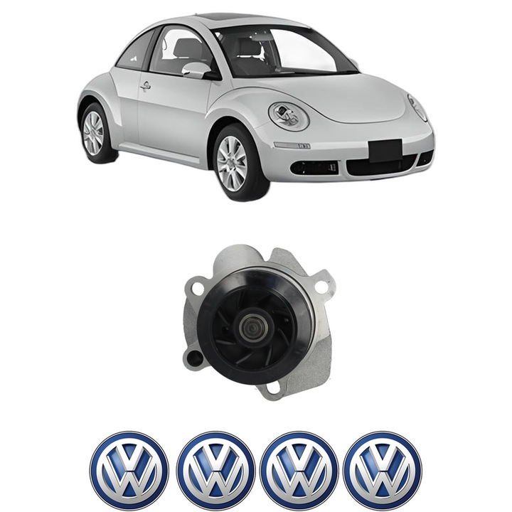 Pompa apa Volkswagen NEW BEETLE (9C1, 1C1) 1.9 TDI din 2001-2010 KW 74 CP 101 CMC 1896, Auto, HEPU, 4x Stikere auto cu Volkswagen