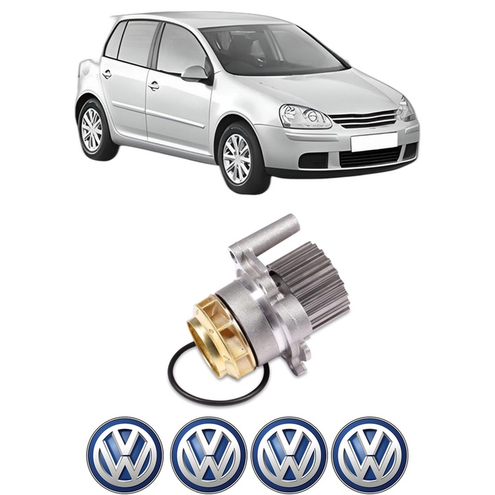 Pompa apa Volkswagen GOLF V (1K1) 1.6 FSI din 2003-2008 KW 85 CP 115 CMC 1598, Auto, HEPU, 4x Stikere auto cu Volkswagen